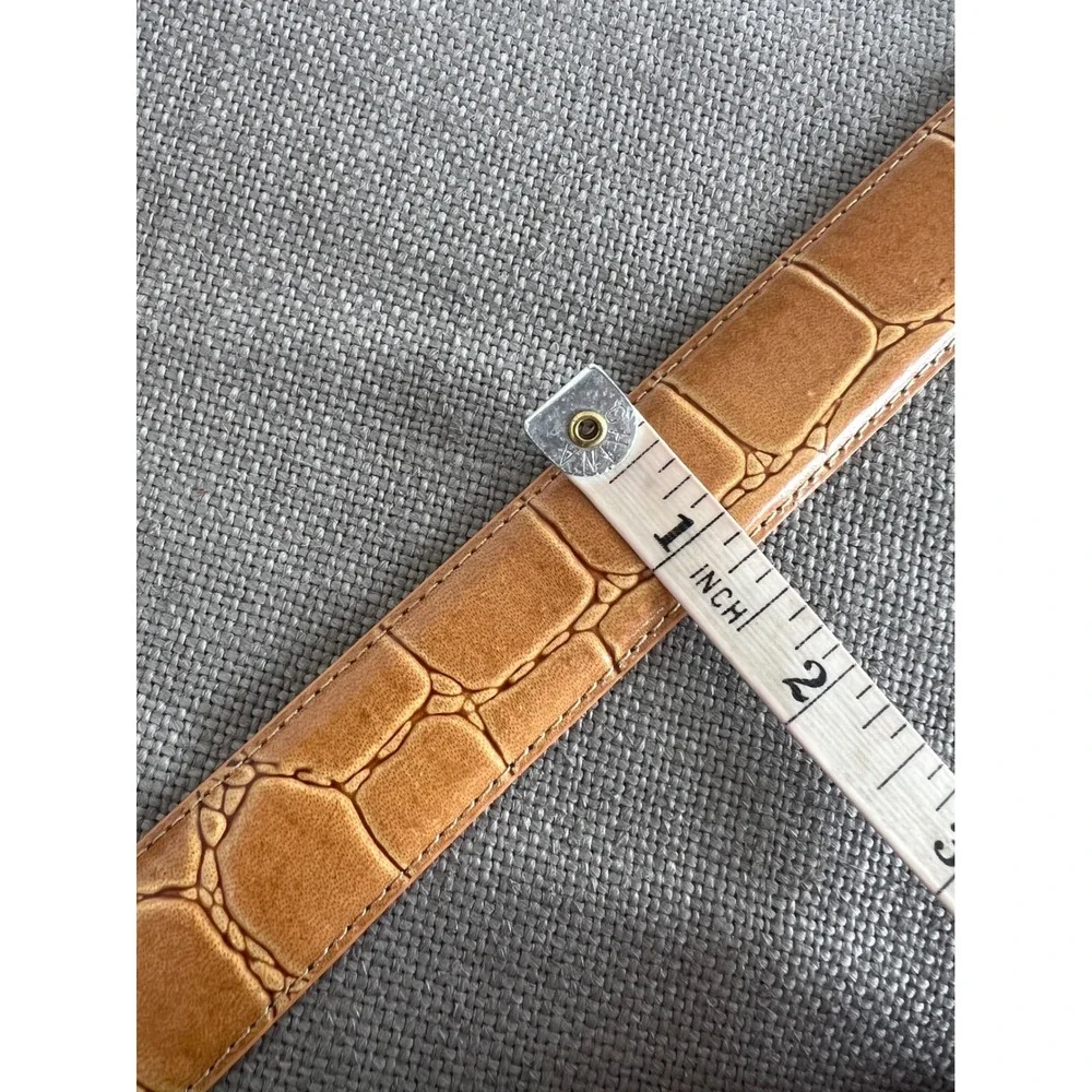 Vintage Genuine Leather Tan Belt 